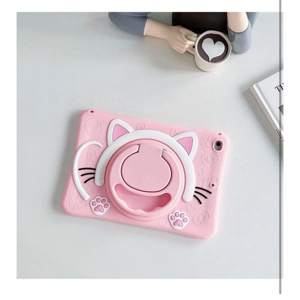 Cat Girl Kids Case For iPad Air 1 2 3 4 Mini 5 6 Pro 9.7